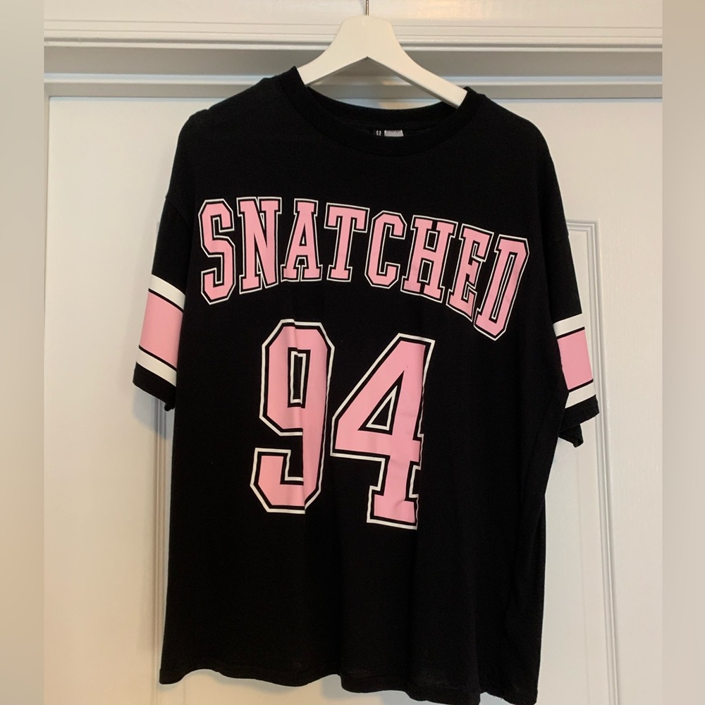 H&M Black Football Style Shirt